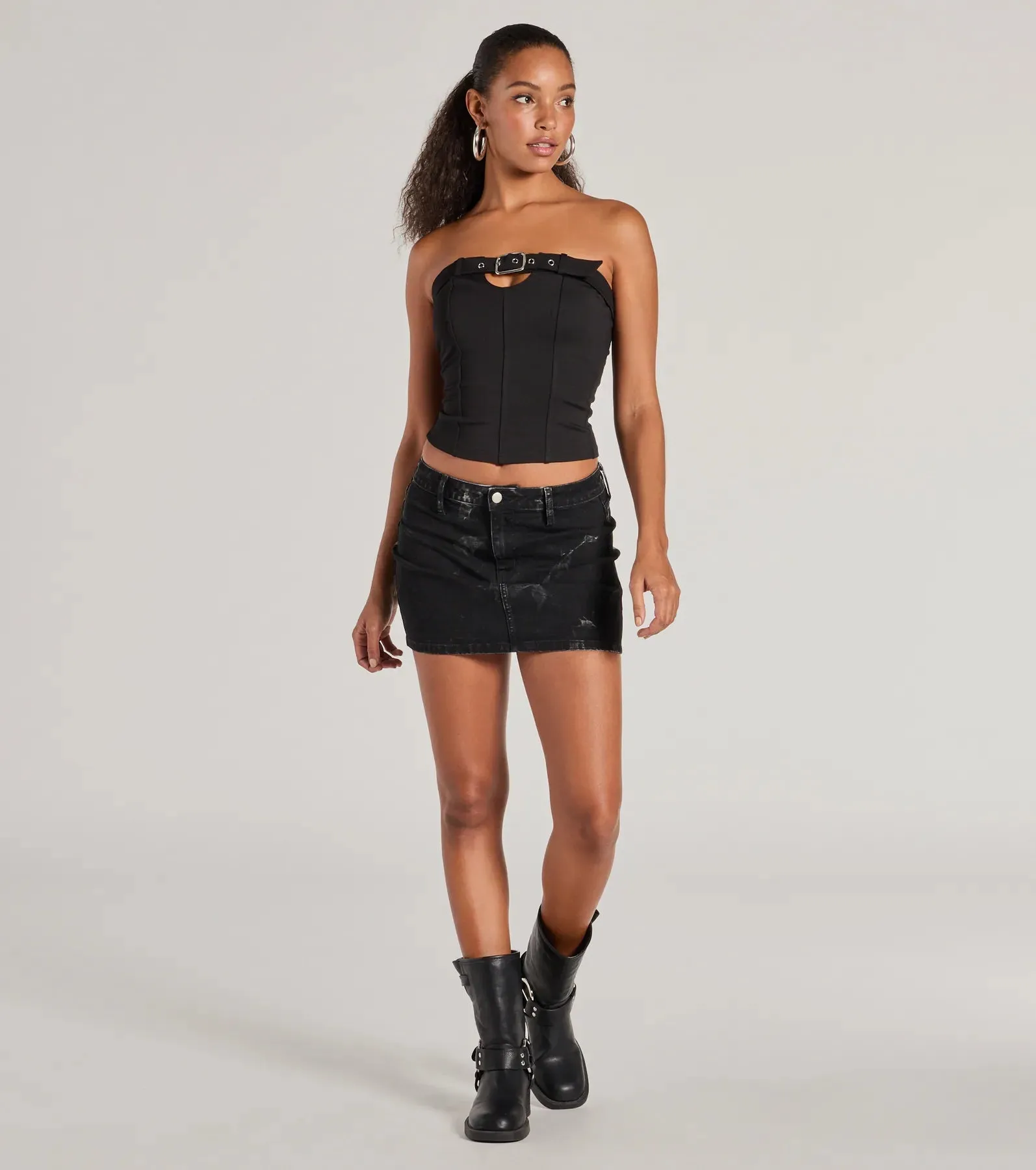 Trendy Edge Buckle Strap Tube Top sold by Windsor product image thumbnail 3