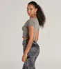 Girl Next Door Ribbed Knit Henley Crop Top sold by Windsor