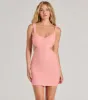Penny Sequin Beaded Mesh Cutout Mini Dress sold by Windsor