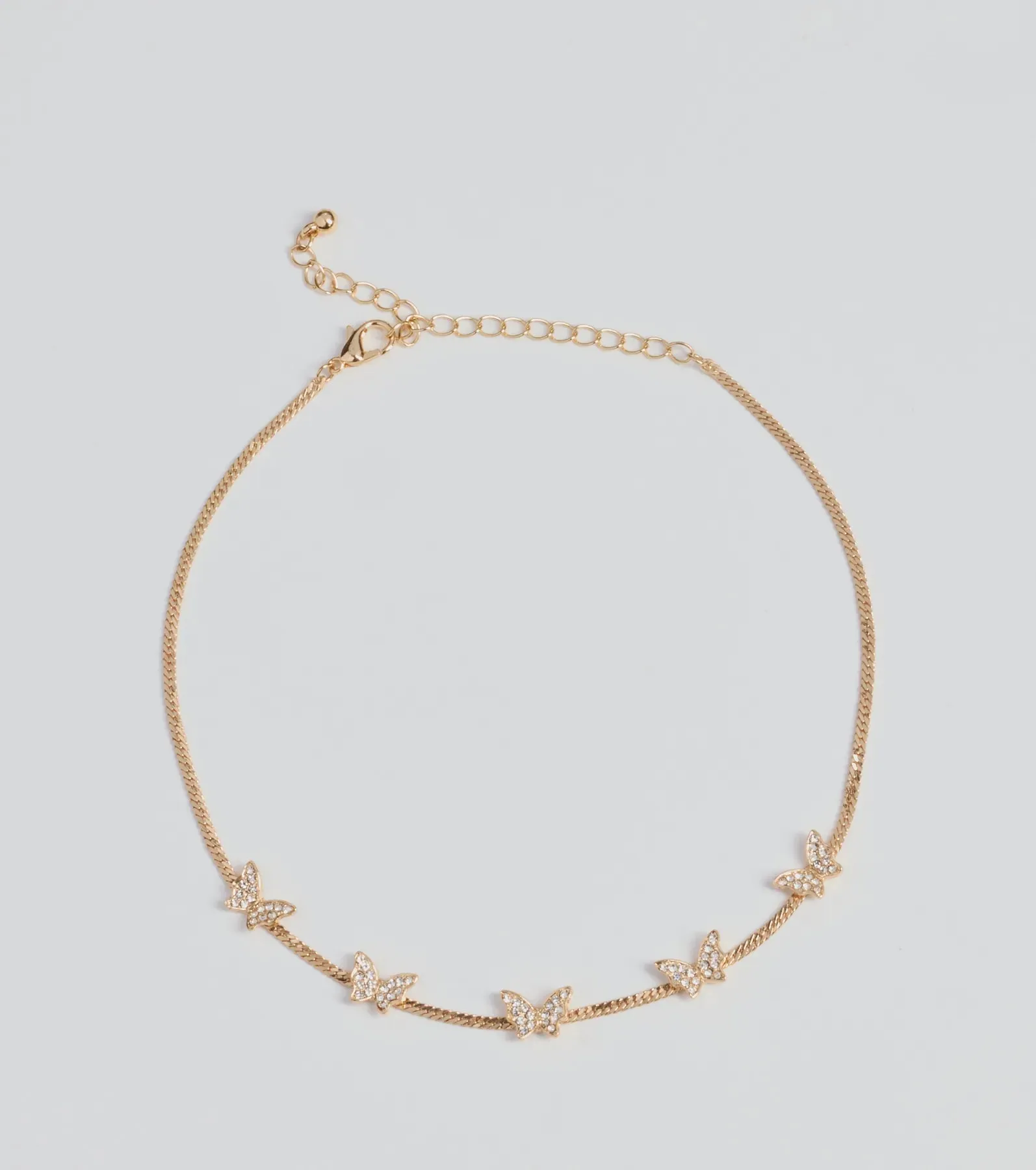 In Flight Butterfly Rhinestone Choker sold by Windsor