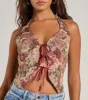 Adore You Floral Tapestry Lace Up Vest sold by Windsor