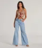 Adore You Floral Tapestry Lace Up Vest sold by Windsor