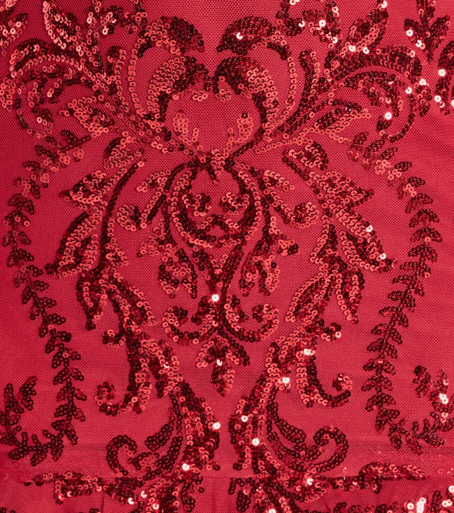 Madalyn V-Neck Ruffle Sequin Satin Mini Dress sold by Windsor product image thumbnail 4