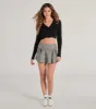 So Sweet Bow And Plaid Mini Skirt sold by Windsor