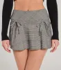 So Sweet Bow And Plaid Mini Skirt sold by Windsor