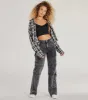 Casual Style Button-Down Plaid Flannel Top sold by Windsor