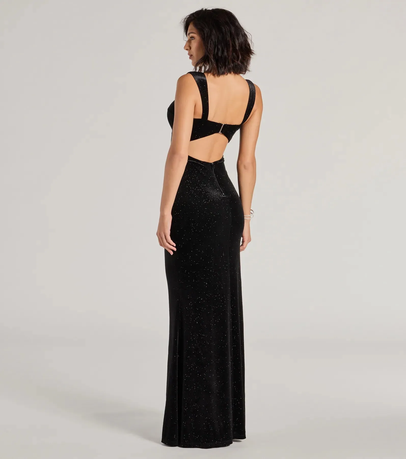 Veronica Glitter Velvet Mermaid Dress sold by Windsor product image thumbnail 2