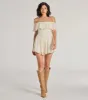 Boho Lace Off-The-Shoulder Drop Waist Romper sold by Windsor