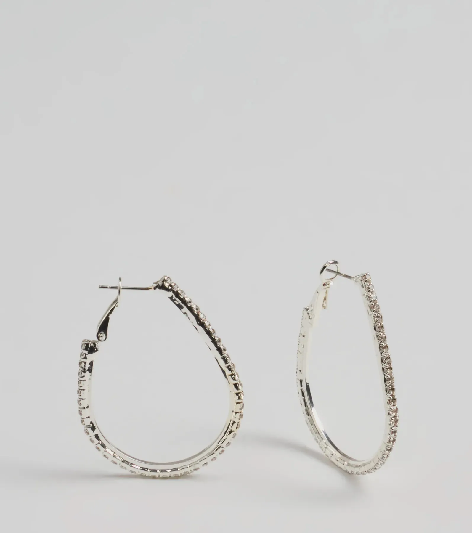 Dainty Rhinestone Teardrop Earrings sold by Windsor