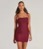 Glamorous Nights Crepe Ruched Mini Dress sold by Windsor