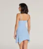 Major Flirt Rhinestone Bow A-Line Mini Dress sold by Windsor