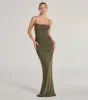 Julane Cowl Neck Ruched Mermaid Dress sold by Windsor