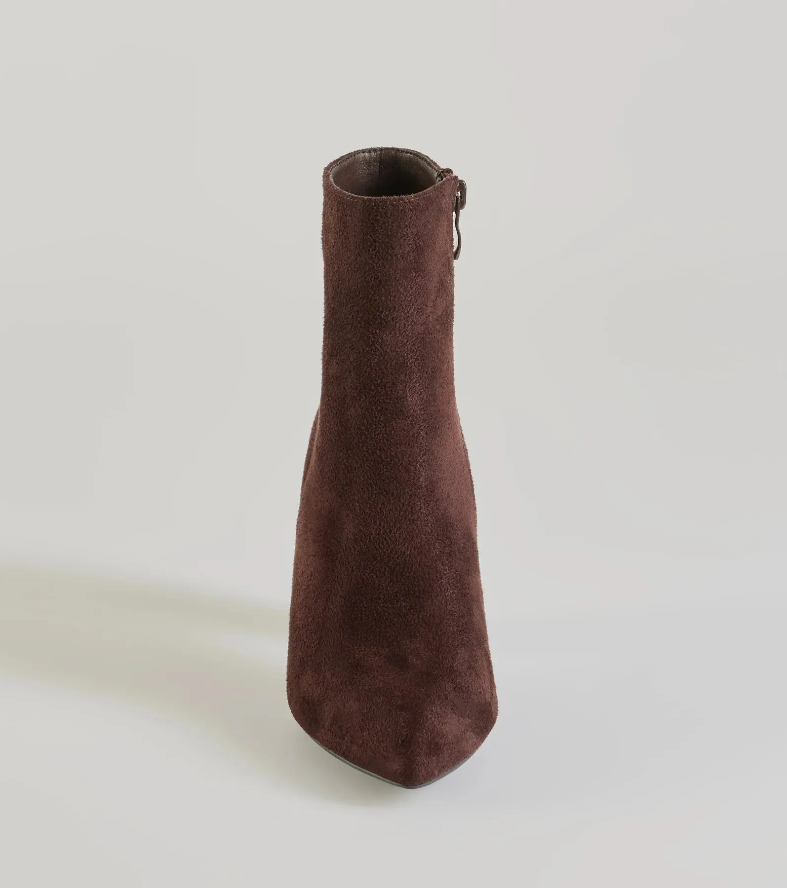 Stylish Staple Faux Suede Block Heel Booties sold by Windsor product image thumbnail 3