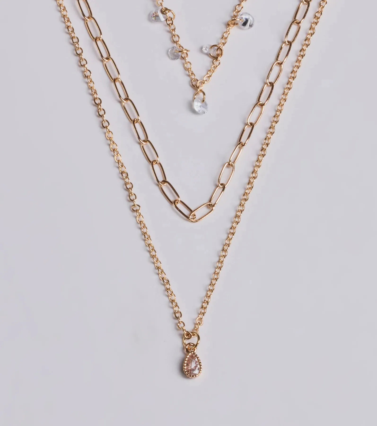 Glitzy Glimmer Layered Charm Necklace sold by Windsor product image thumbnail 2