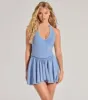 So Fab Drop Waist Halter Skater Dress sold by Windsor