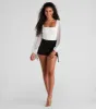 Classy Chic Chiffon Crop Top sold by Windsor