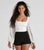 Classy Chic Chiffon Crop Top sold by Windsor
