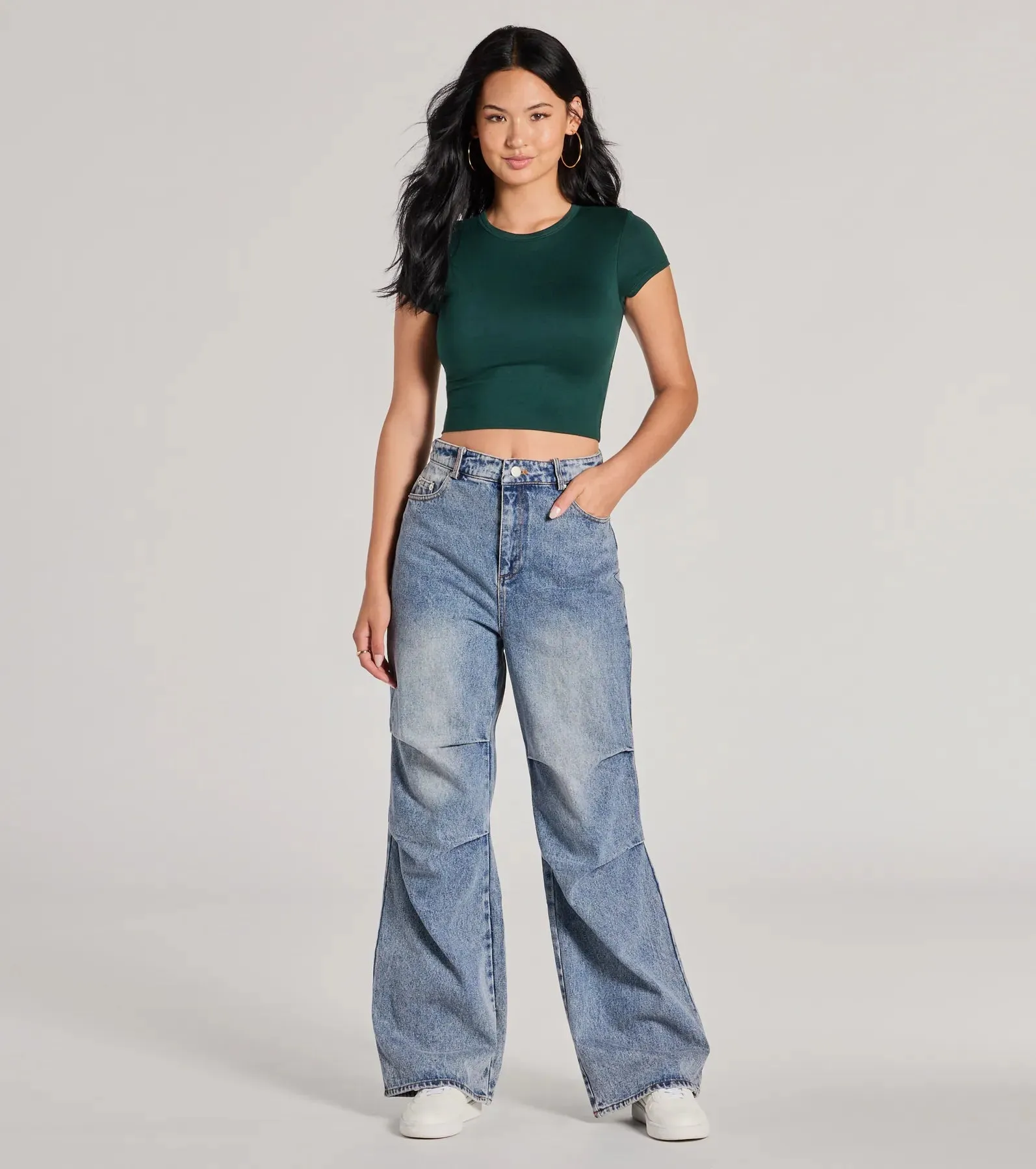 Casual Must-Have Crew Neck Crop Top sold by Windsor product image thumbnail 3