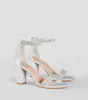 Sparkle Stunner Rhinestone Block Heels sold by Windsor