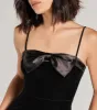 Gracie Velvet and Bow High Slit Mermaid Dress sold by Windsor