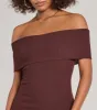 Raise The Bar Ribbed Knit High Slit Midi Dress sold by Windsor