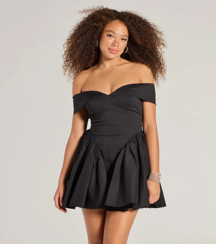 Luxe Moment Drop Waist Skater Dress sold by Windsor