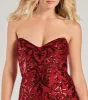 Lilian Sequin Strapless Lace-Up Mini Dress sold by Windsor