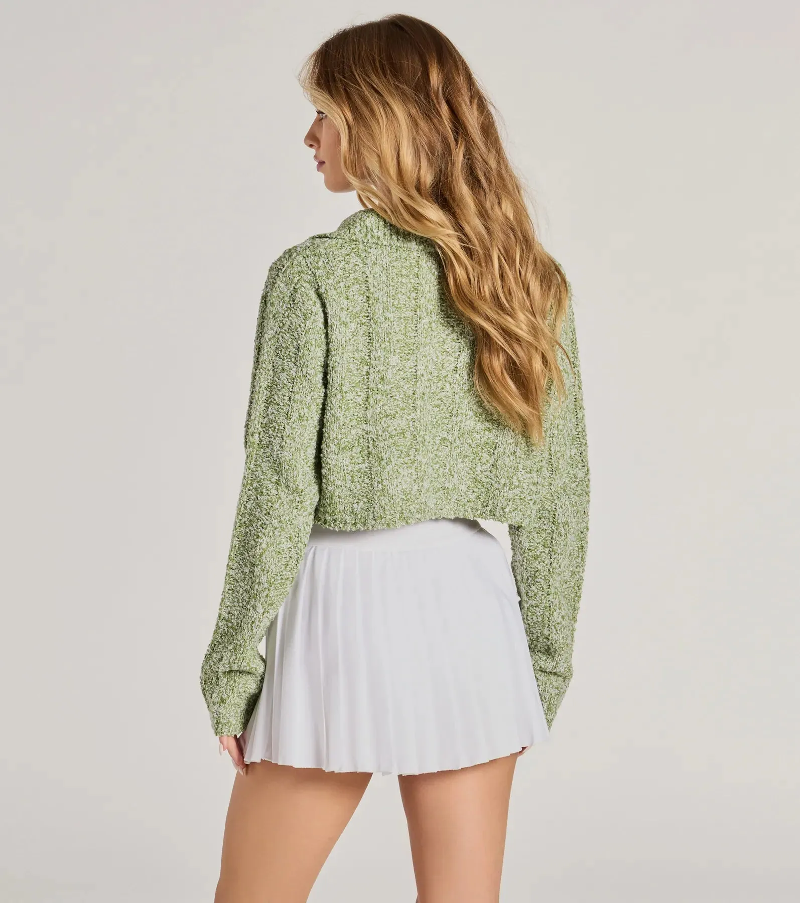 Comfy Cute Collared Cropped Sweater sold by Windsor product image thumbnail 2