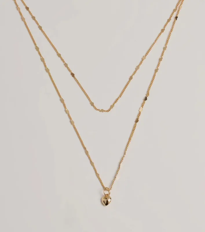 Love Expression Heart Layered Necklace sold by Windsor