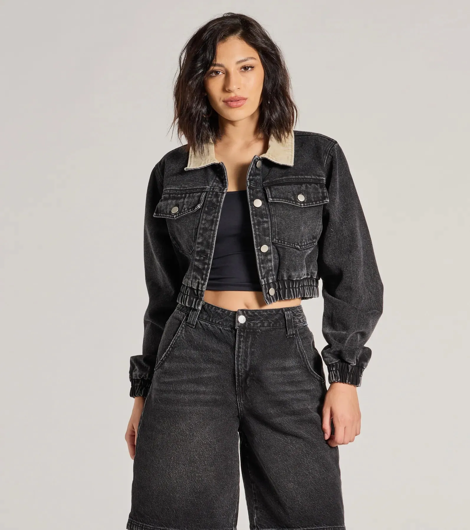 Cool Girl Aesthetic Denim Trucker Jacket sold by Windsor