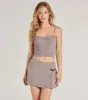 Sweet Crush High Rise Belt Knit Mini Skort sold by Windsor