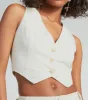 Cutest Babe Button Up Linen Vest sold by Windsor