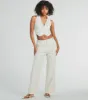 Cutest Babe Button Up Linen Vest sold by Windsor