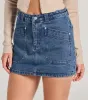 Casual Vibes High Waist Denim Mini Skirt sold by Windsor