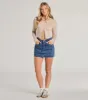 Casual Vibes High Waist Denim Mini Skirt sold by Windsor