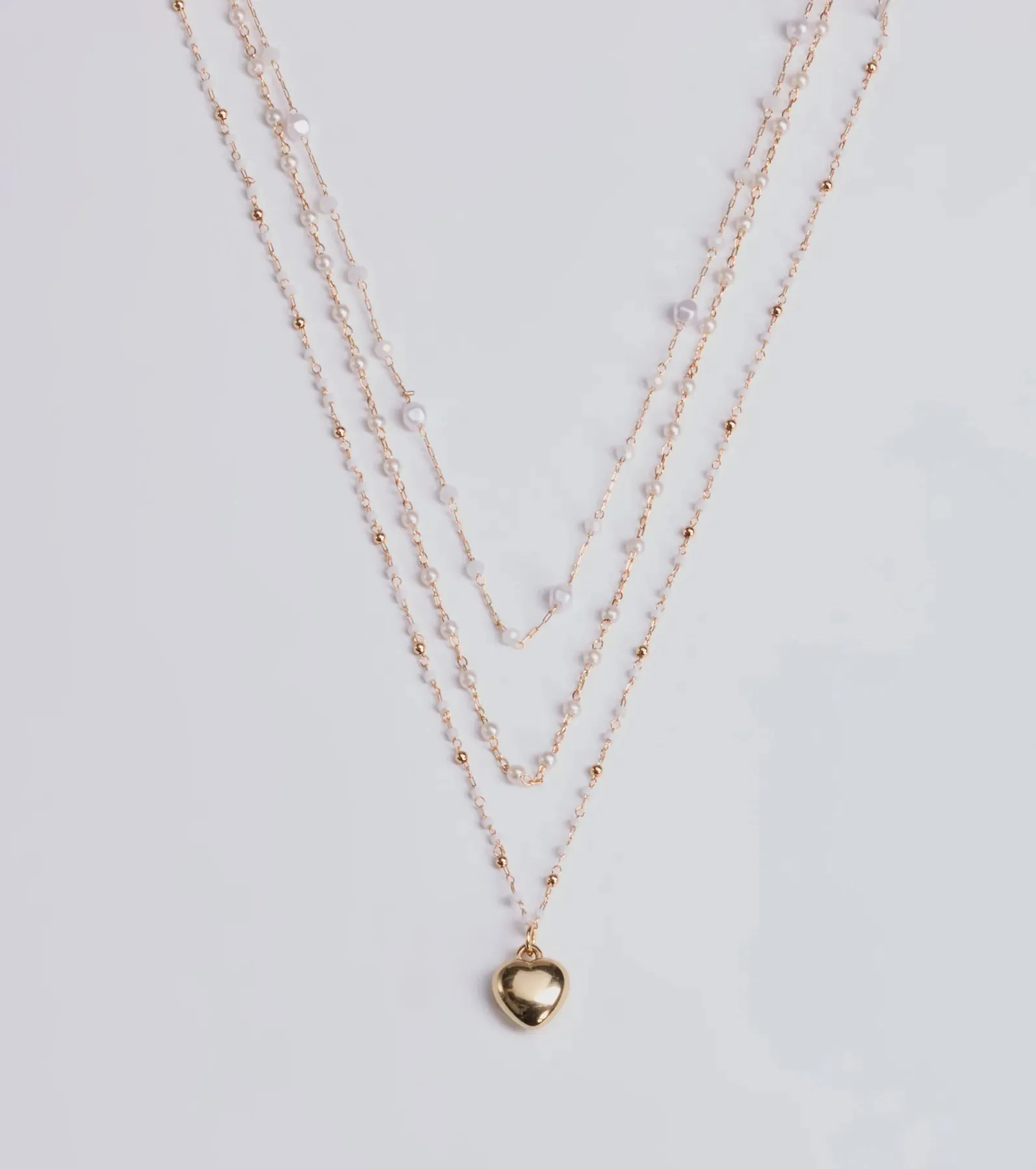 All My Heart Faux Pearl Lariat Pendant Necklace sold by Windsor
