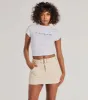 Casual Slay Mid Rise Belted Denim Skort sold by Windsor