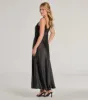 Ethereal Beauty Satin and Lace Long Slip Dress sold by Windsor