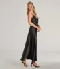Ethereal Beauty Satin and Lace Long Slip Dress sold by Windsor