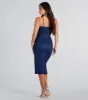 Dazzling Aurora Glitter Sleeveless Midi Dress sold by Windsor
