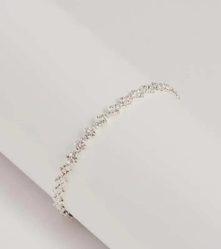 Delicate Luxe Rhinestone Clasp Bracelet sold by Windsor