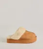 Cozy Luxe Faux Sherpa Lined Platform Shoes sold by Windsor