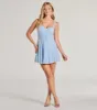 Elisa Sequin Beaded A-Line Mini Dress sold by Windsor