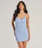 Demi Pearl Beaded Mesh Strappy Back Mini Dress sold by Windsor