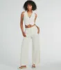 Cutest Babe Wide Leg Linen Trouser Pants sold by Windsor