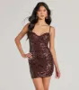 Shimmering Stunner Sequin Bodycon Mini Dress sold by Windsor