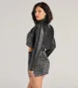 Sleek Fave Faux Leather Cropped Trucker Jacket sold by Windsor