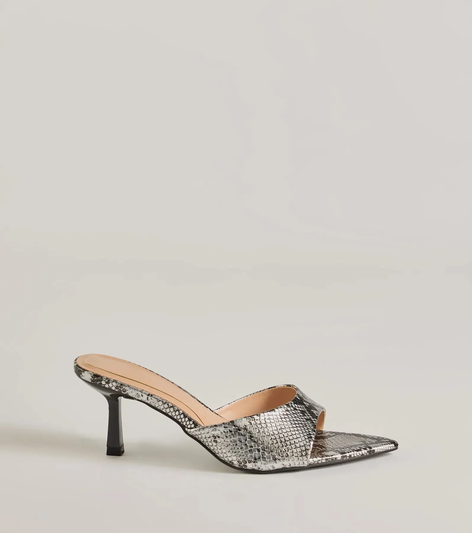 Sassy Impression Snake Print Stiletto Mules sold by Windsor product image thumbnail 2