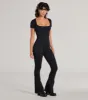 Stylish Strut Seamless Knit Flared Leg Catsuit sold by Windsor