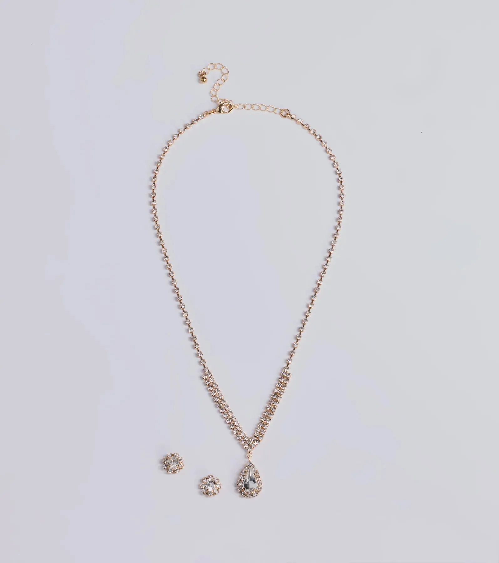 My Moment Rhinestone Necklace And Earrings Set sold by Windsor